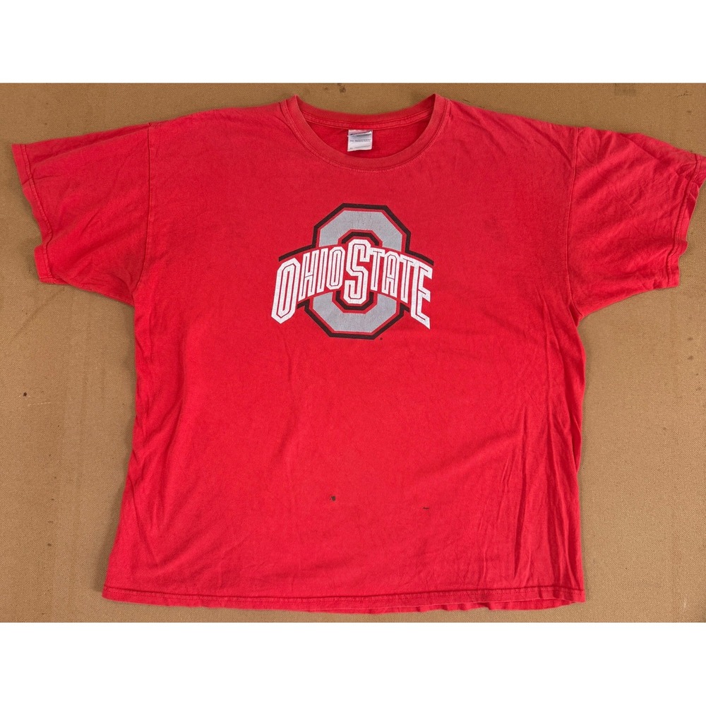 Gildan Ohio State University Buckeyes Graphic T-Shirt Red Mens XL NCAA Football